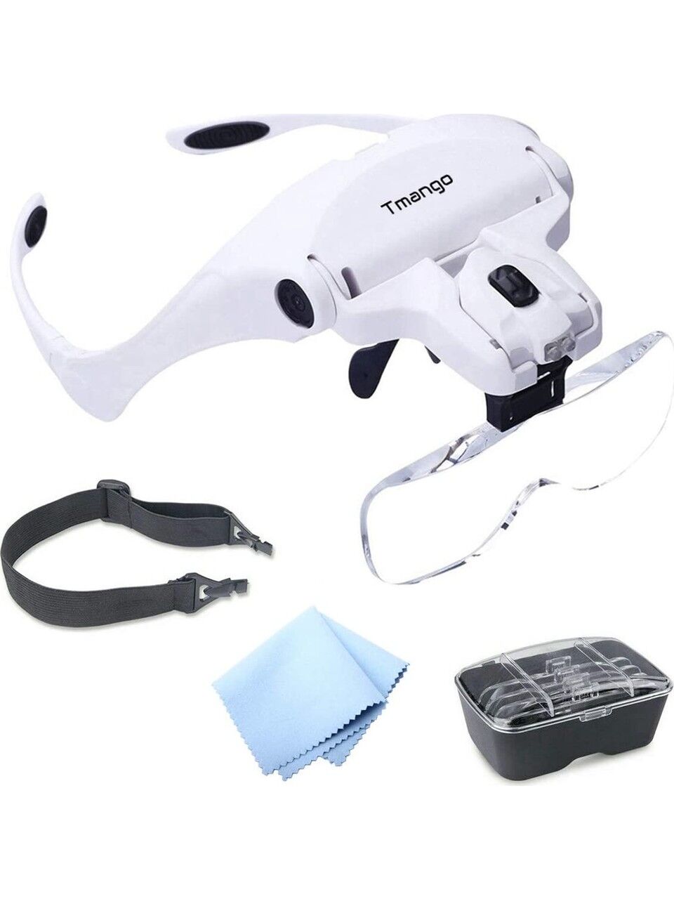 Magni Işıklı Gözlük Büyüteç Çalışma Lambası Kitap Okuma Büyüteci Tamirci Büyüteci