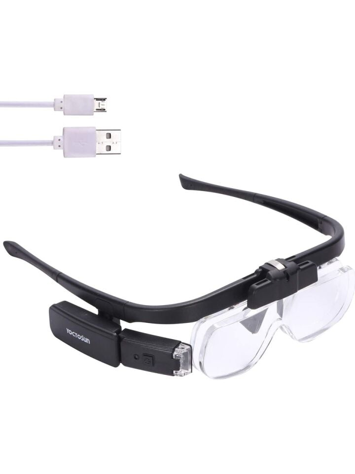 Magni Işıklı Gözlük Büyüteç Şarjlı Büyüteç
