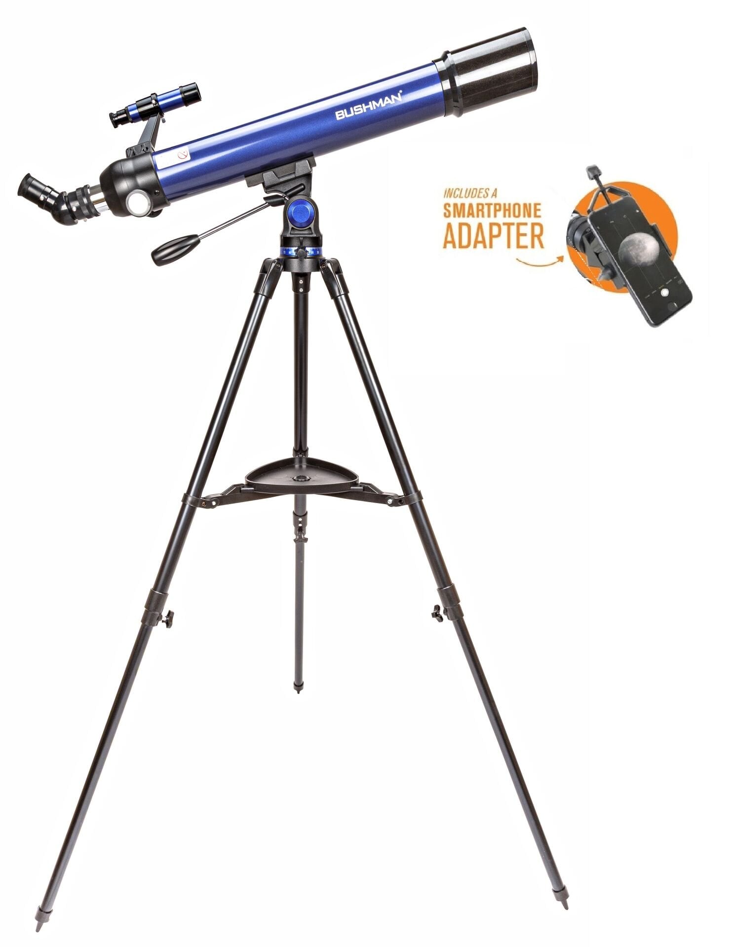 BUSHMAN PROMASTER 70AZ NİGHT BLUE TELESKOP (Telefon Adaptörü İle)